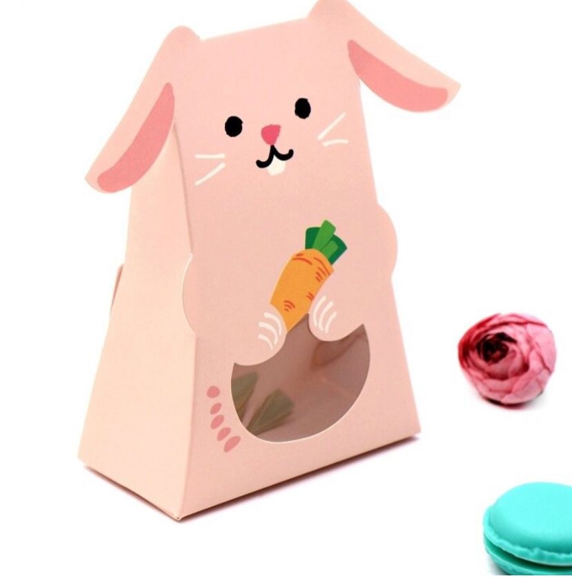 Cajita con forma de conejo.